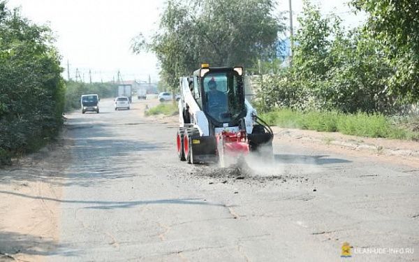 Ямочный ремонт в столице Бурятии выполнен на 73%
