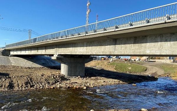 В Бурятии на трассе Р-258 «Байкал» завершен ремонт моста через реку Мысовка