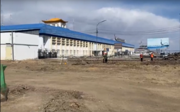 В Улан-Удэ ведется разработка котлована будущего здания аэровокзального комплекса 
