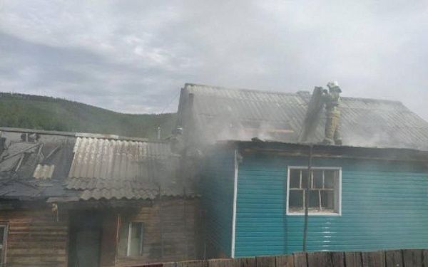 В Бурятии хозяйка дома, спасаясь от пожара получила ожоги 