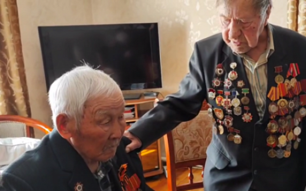 90-летние ветераны войны встретились в горном районе Бурятии 