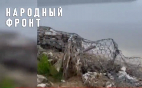 На Байкале восстановят разрушенные габионы 