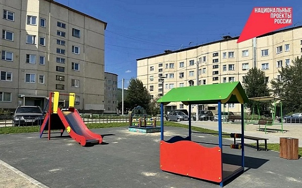 В Северобайкальске продолжается благоустройство дворовых территорий