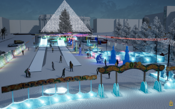 Площадь Советов готовят к строительству зимнего городка