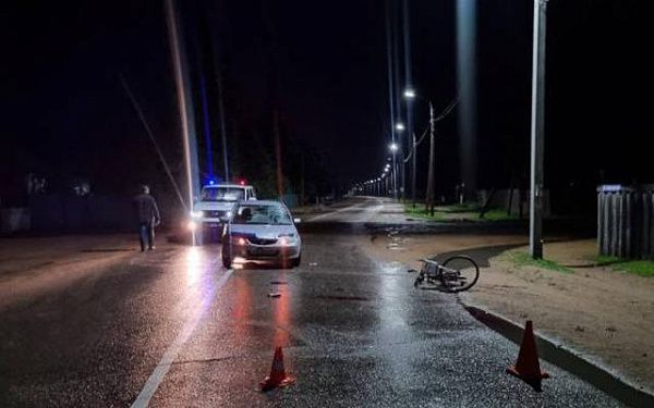 В Бурятии нетрезвый велосипедист попал под колёса "Мазды"