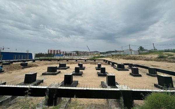 В микрорайоне Улан-Удэ продолжается строительство волейбольного центра