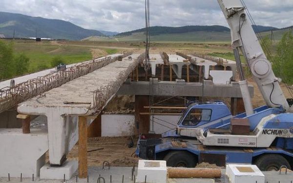 В Бурятии строится мост, который осенью свяжет два села