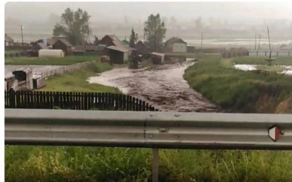 Из-за дождя было подтоплено село в Бурятии