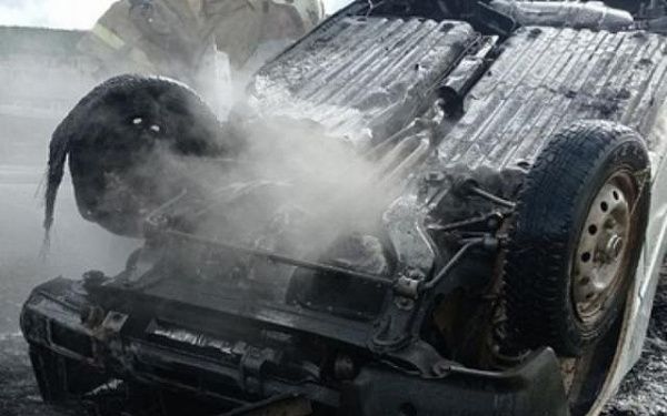 В Мухоршибирском районе сгорел автомобиль