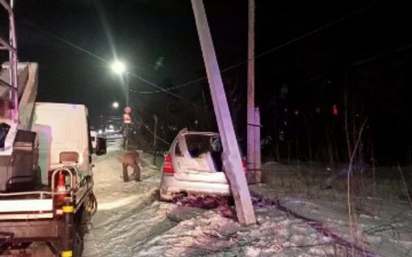 Автомобилисты снесли пять электроопор в Улан-Удэ за месяц