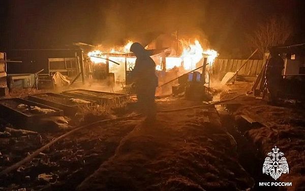 В Закаменском районе на пожаре погиб мужчина
