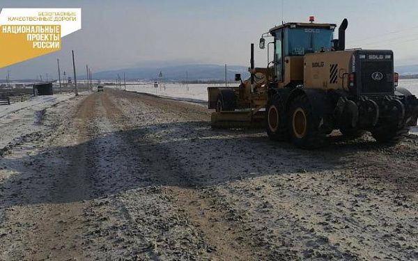 От Оймура до Дулана. В Кабанском районе Бурятии продолжается ремонт региональной дороги