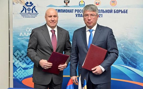 Глава Бурятии и Президент Федерации спортивной борьбы России подписали соглашение о сотрудничестве