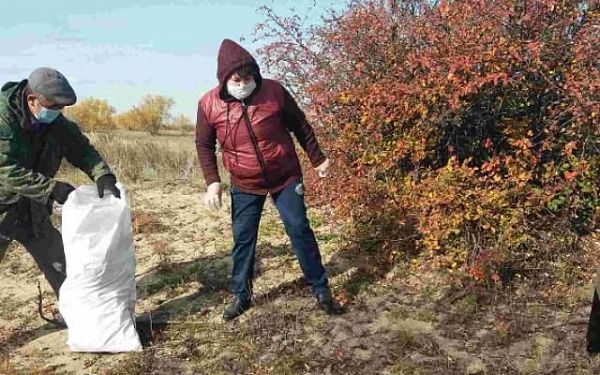 В Бурятии лесники очистили берег озера от мусора