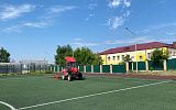 Комбинат по благоустройству Улан-Удэ расчесывает футбольные поля