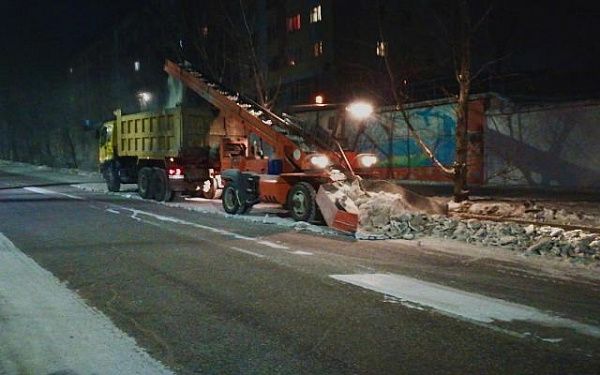 С начала года в Улан-Удэ вывезли 4,5 тысяч кубометров снега с улиц